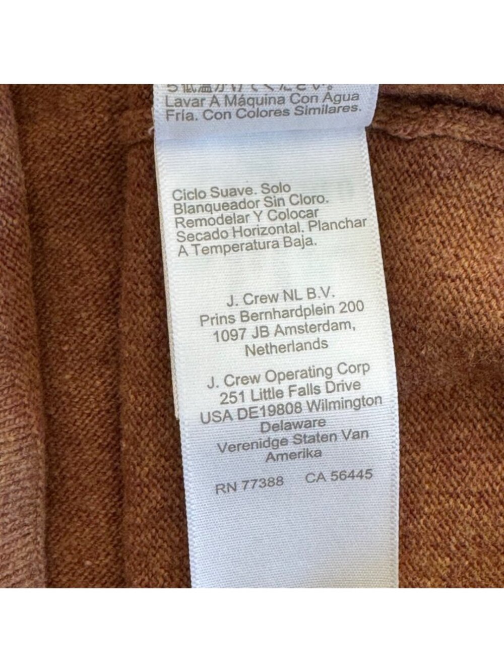 J. Crew Womens Teddie Sweater Rust Brown Wool Blend L Crewneck Soft Knit New - Picture 14 of 14